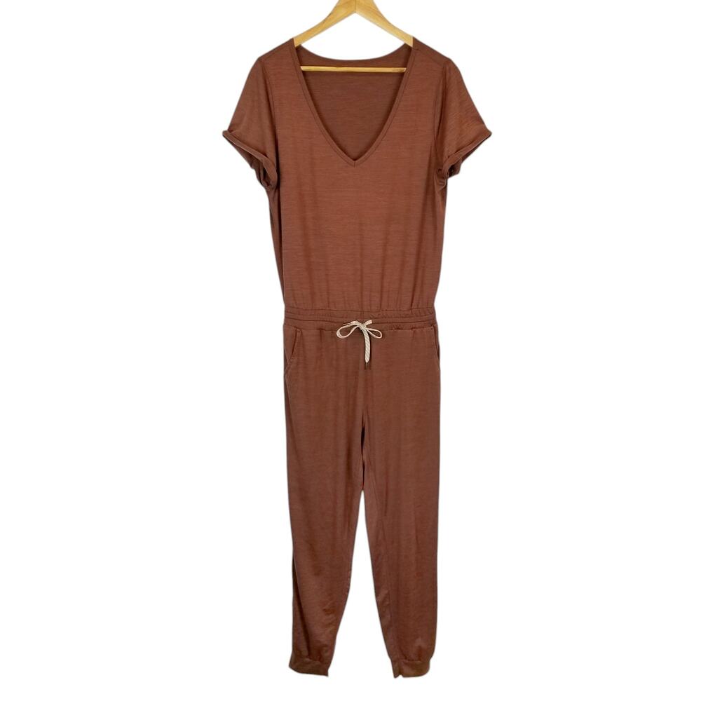 Vuori Women's Brown All Day Jumpsuit Size Medium - Picture 2 of 8